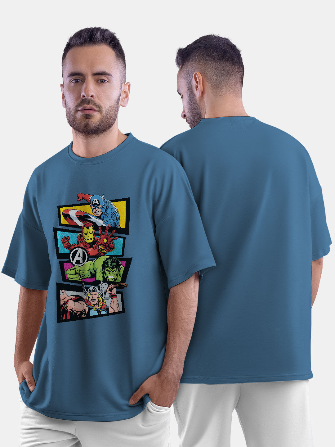 Buy Classic Avengers - Male Oversized T-Shirt T-Shirts Online