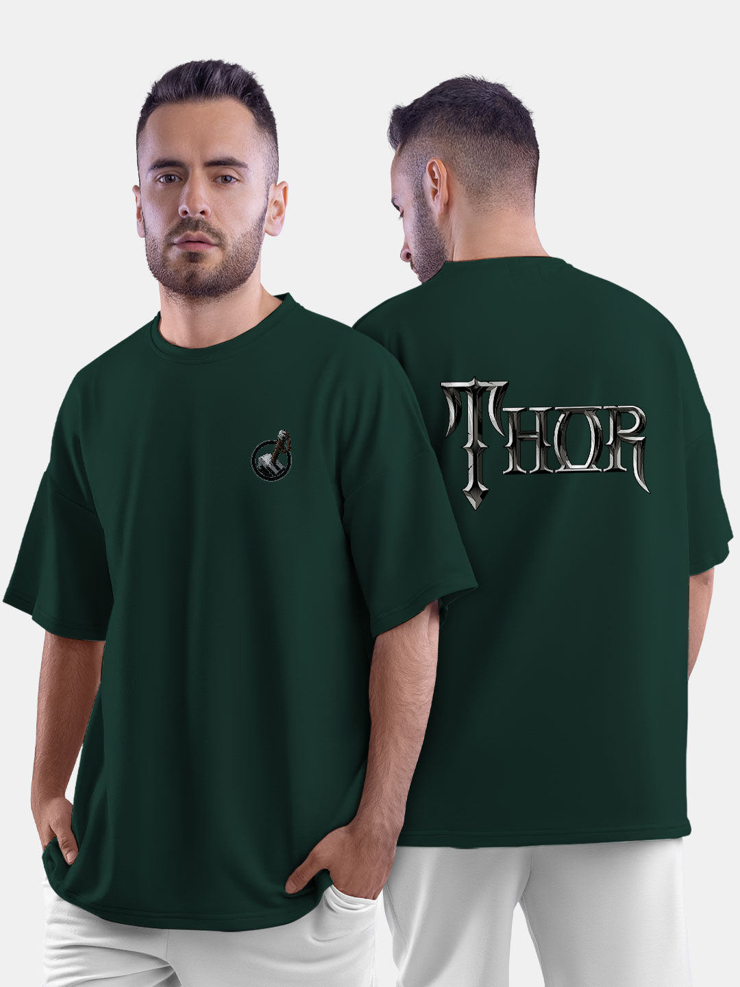 Buy Comic Thor Mjolnir - Male Oversized T-Shirt T-Shirts Online