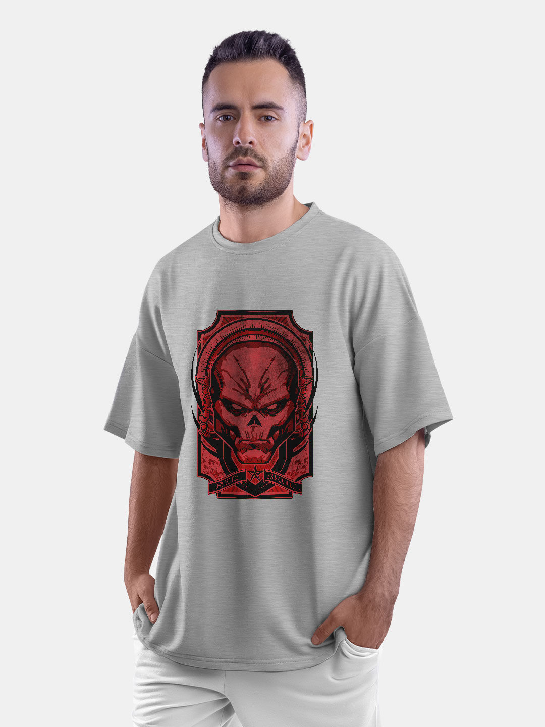 Red Skull - Mens Oversized T-Shirt