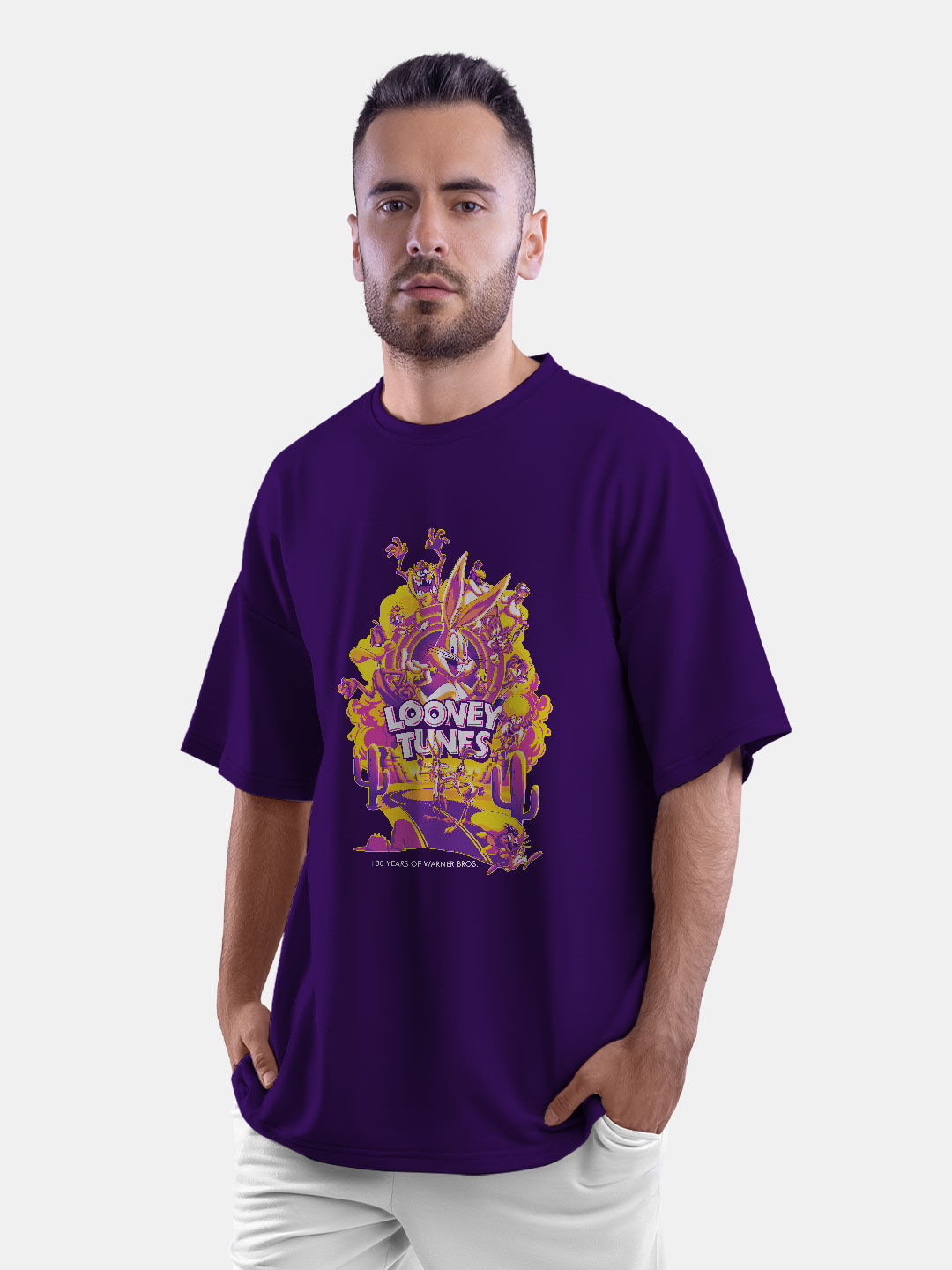 purple looney tunes shirt