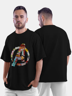 Buy Avengers Title - Mens Oversized T-Shirt T-Shirts Online