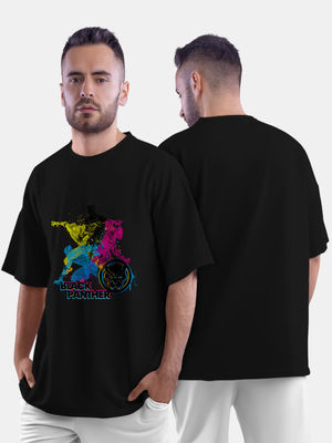 Buy CMYK Black Panther - Mens Oversized T-Shirt T-Shirts Online