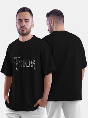 Buy Comic Thor Typo - Mens Oversized T-Shirt T-Shirts Online