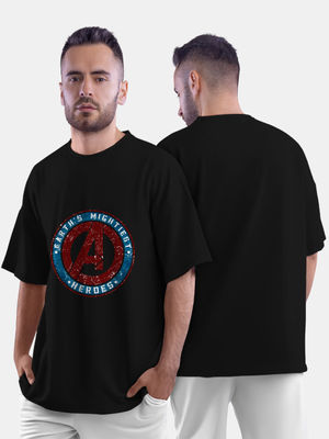 Buy Earth's Mightiest Badge - Mens Oversized T-Shirt T-Shirts Online