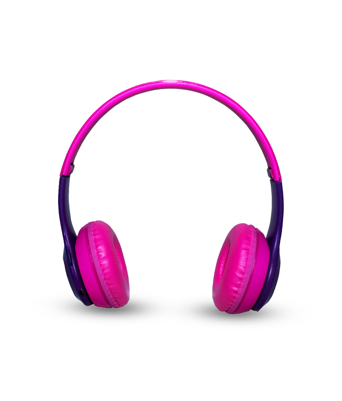 Pink and purple online headphones