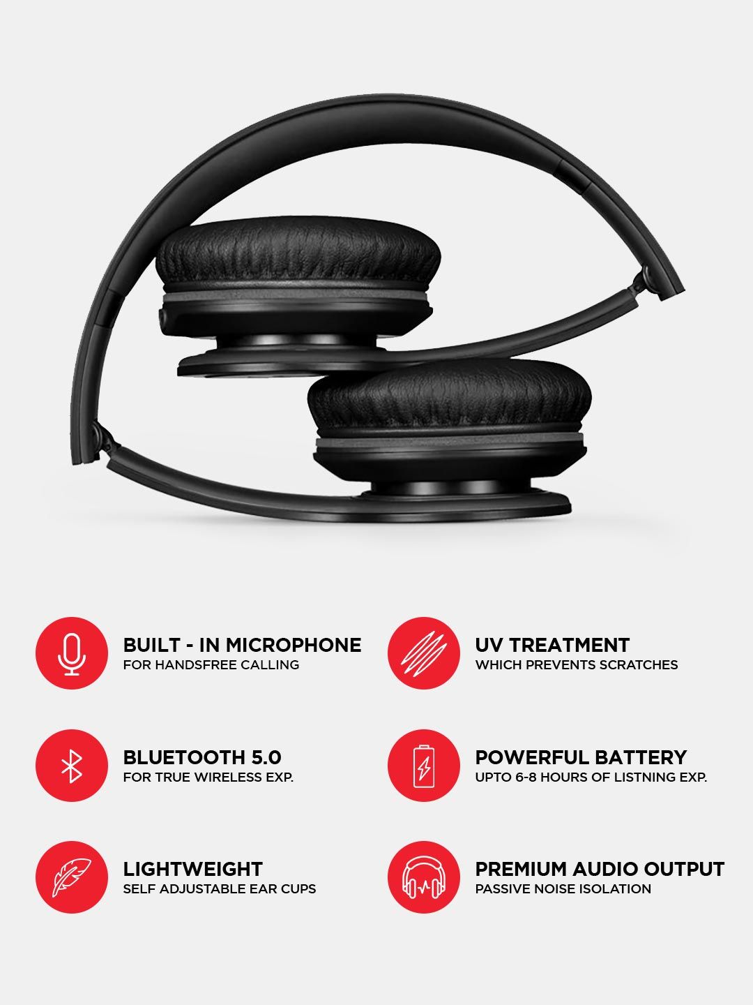 Galaxy - P47 Wireless On Ear Headphones