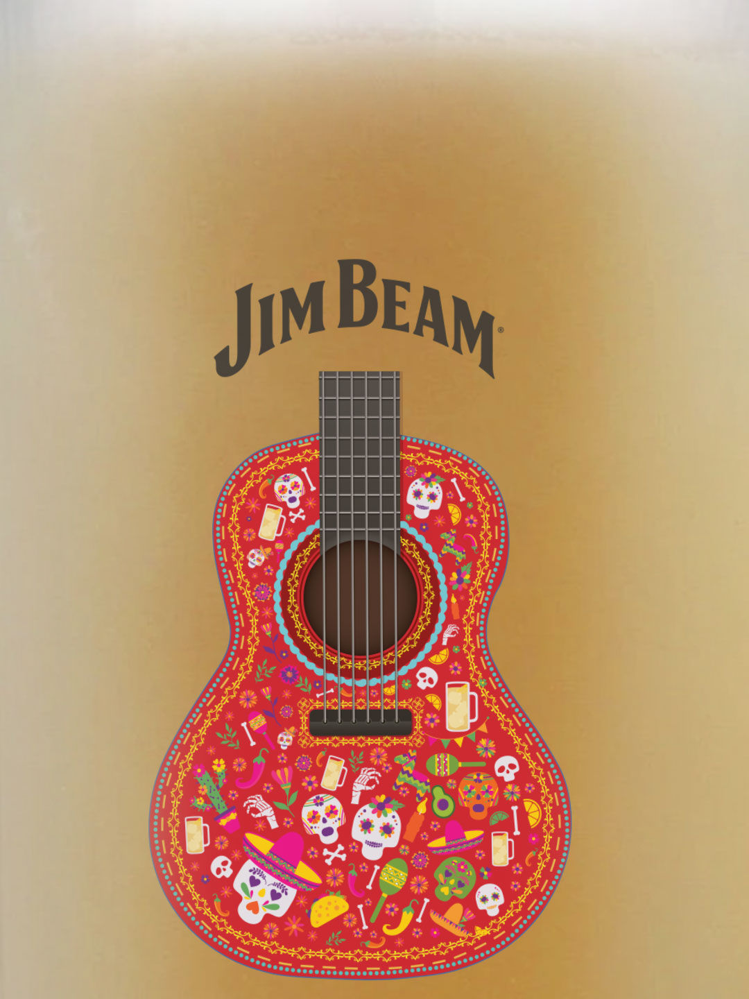 Jim Beam Guitar - Party Mugs