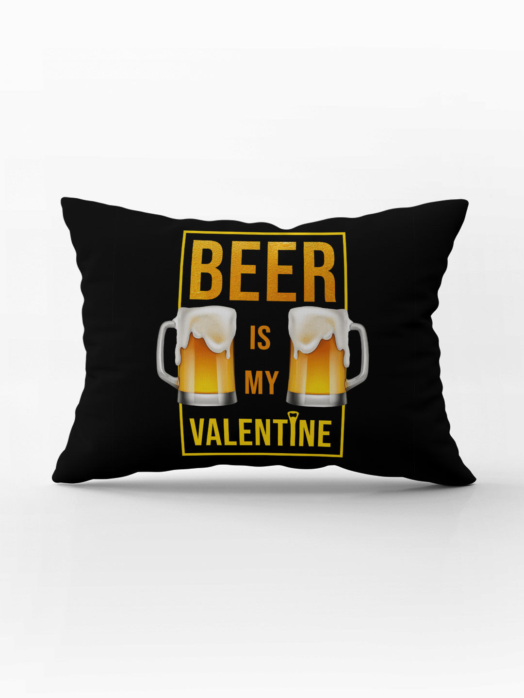 Valentine Beer - Rectangle Pillow