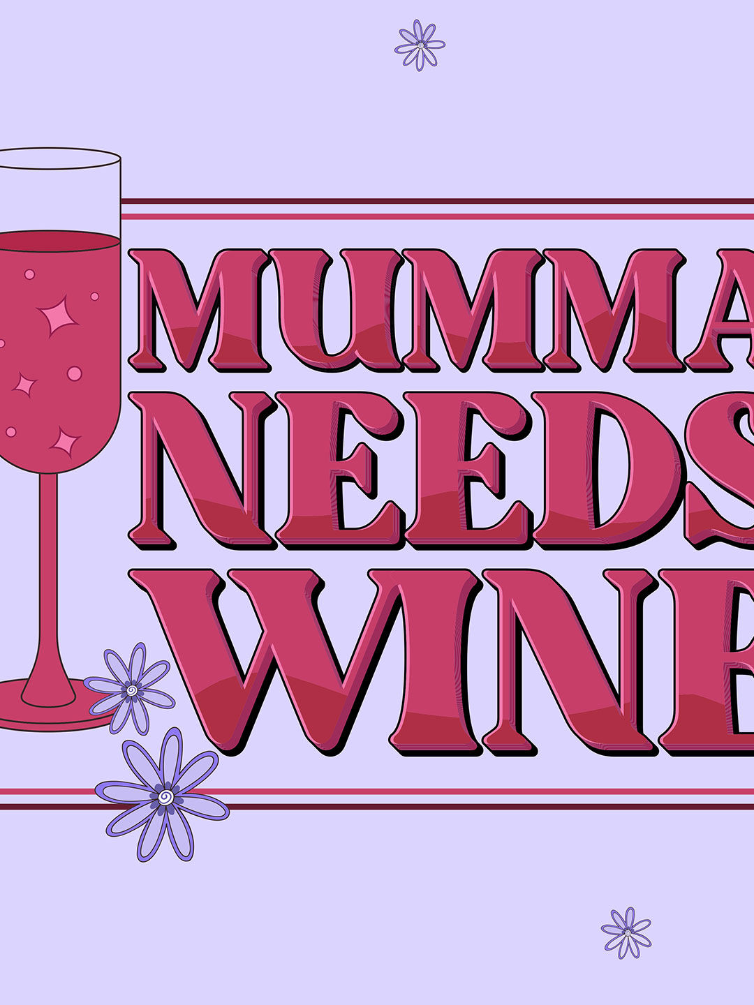 Mum Wine - Rectangle Pillow