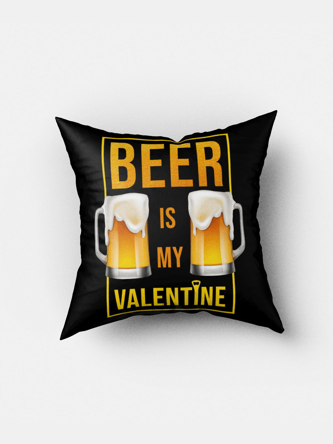 Valentine Beer - Square Pillow