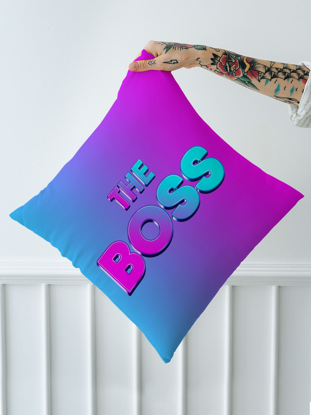 Valentine Boss - Square Pillow