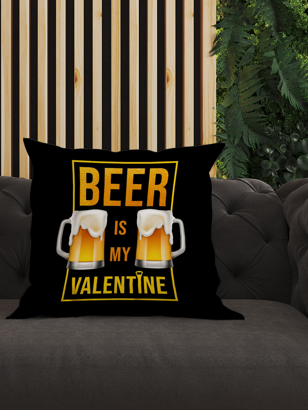 Valentine Beer - Square Pillow