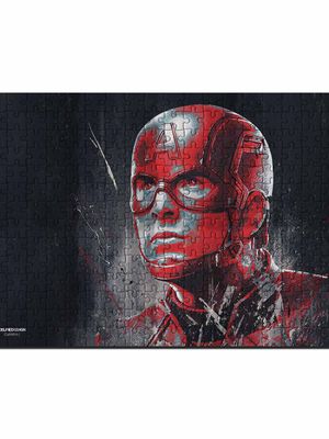 Buy Charcoal Art Captain America - Cardboard Puzzles Puzzles Online