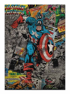 Buy Comic Captain America - Cardboard Puzzles Puzzles Online