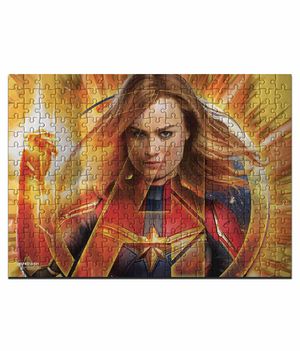Cardboard Puzzles Avenger Army Captain Marvel - Cardboard Puzzles