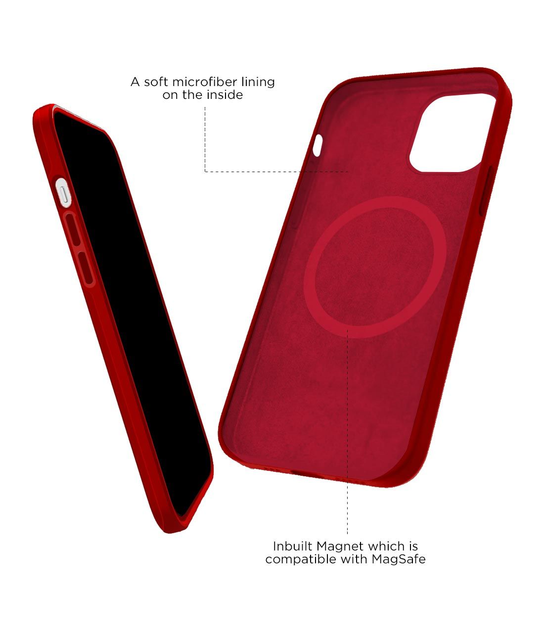 Apple iPhone 12 Mini (PRODUCT)RED Silicone Case with MagSafe