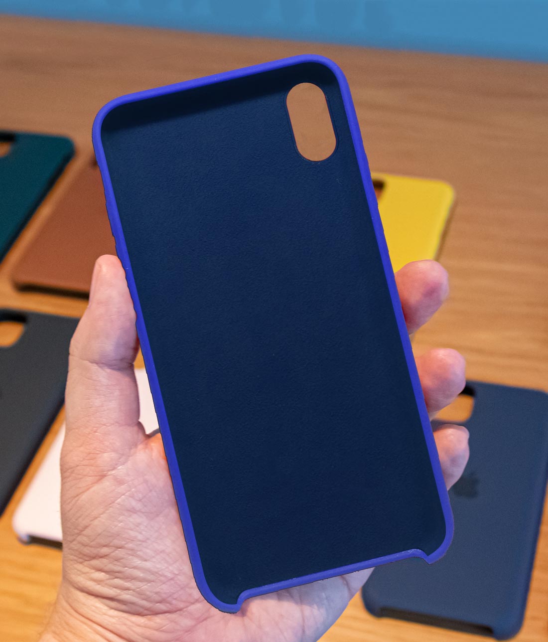 Silicone Phone Case Blue - Silicone Phone Case for iPhone XS Max