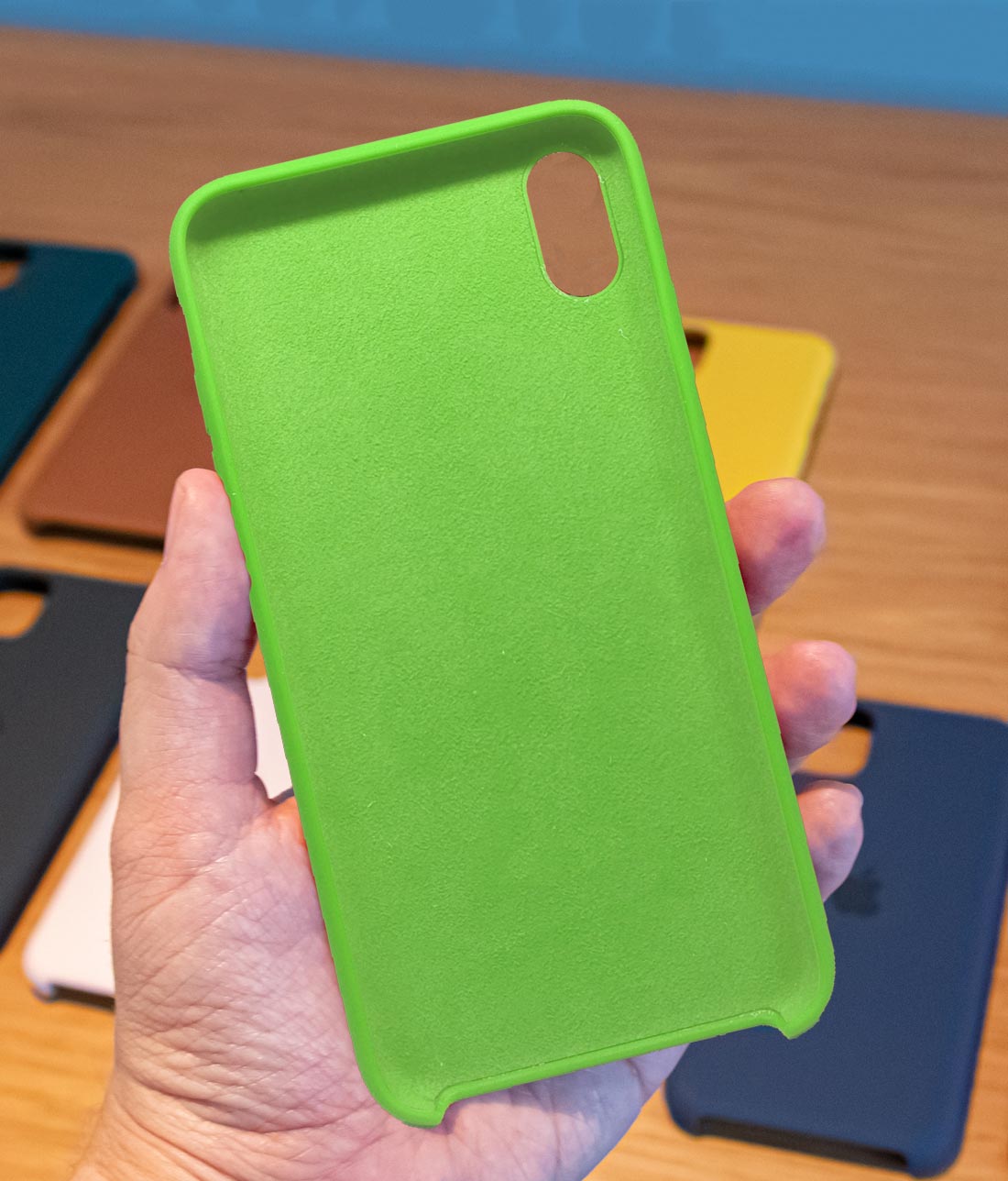 Silicone Phone Case Leaf Green - Silicone Phone Case for iPhone XS