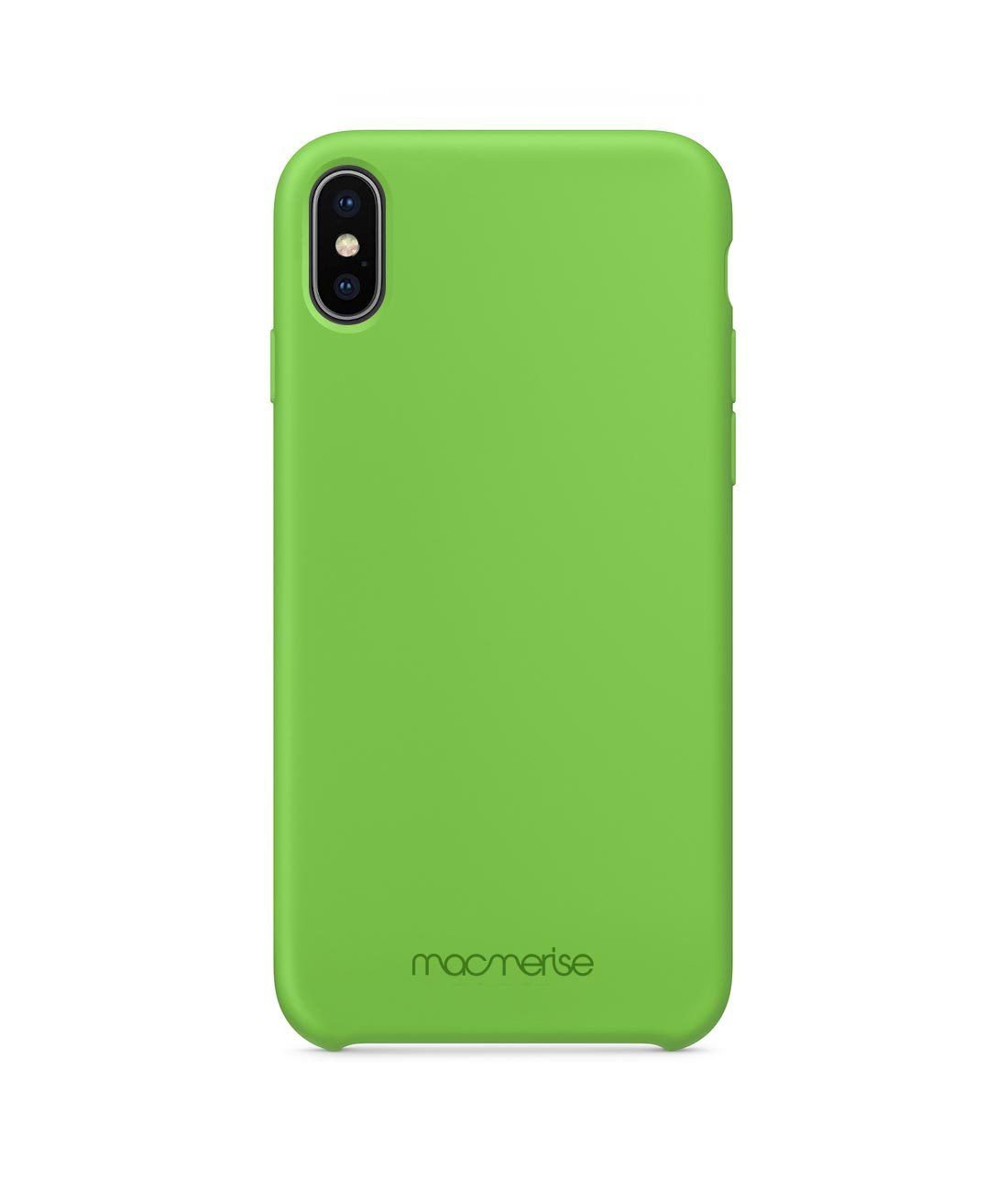 Silicone Phone Case Leaf Green - Silicone Phone Case for iPhone XS