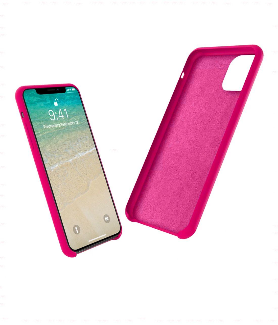 Silicone Phone Case Fuschia Pink - Silicone Phone Case for iPhone 11