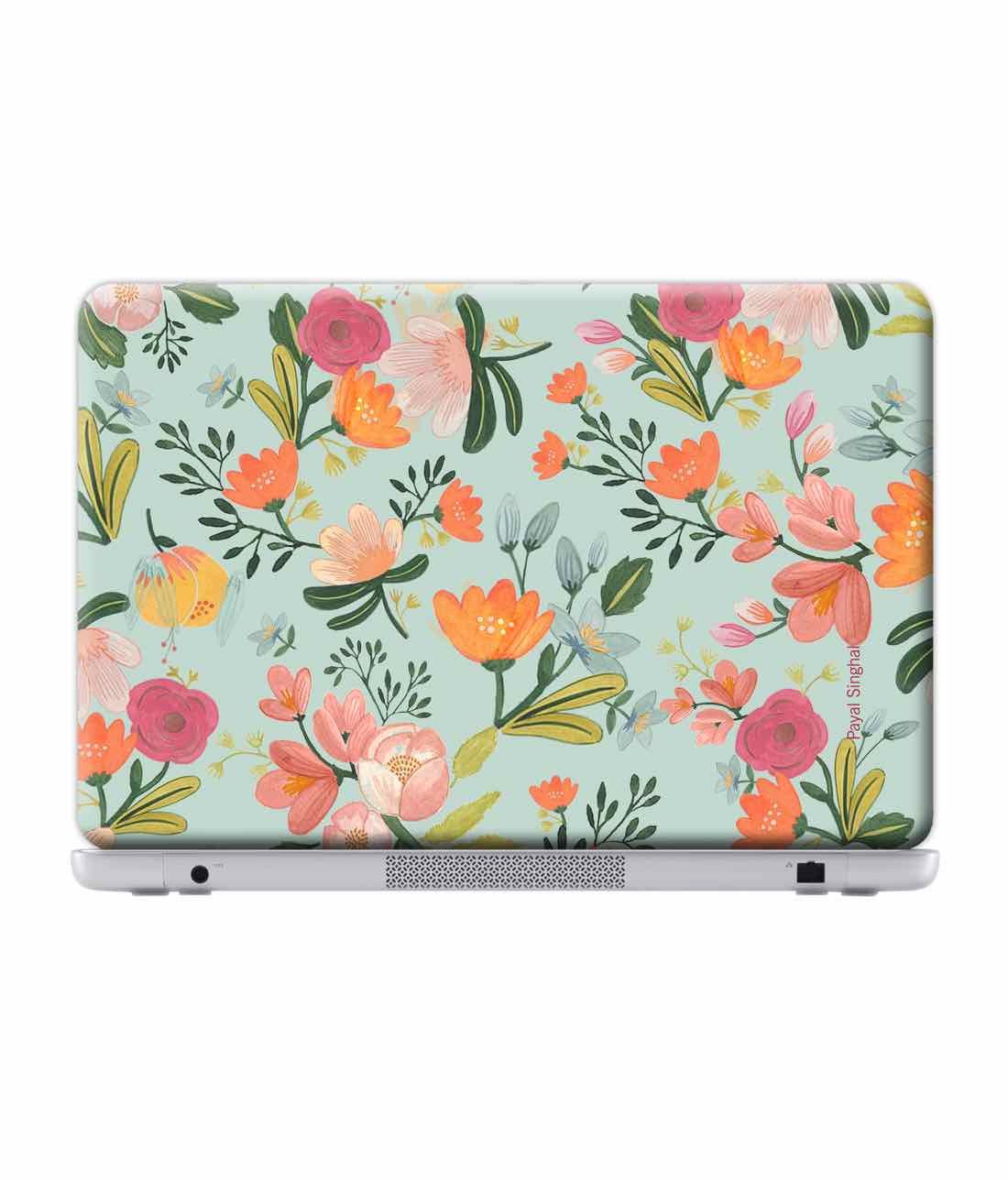 Payal Singhal Aqua Handpainted Flower - Skins for Microsoft Surface 3 Pro