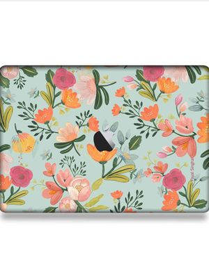 Buy Payal Singhal Aqua Handpainted Flower - Skins for Macbook Air 13" (2018-2020) Skins Online