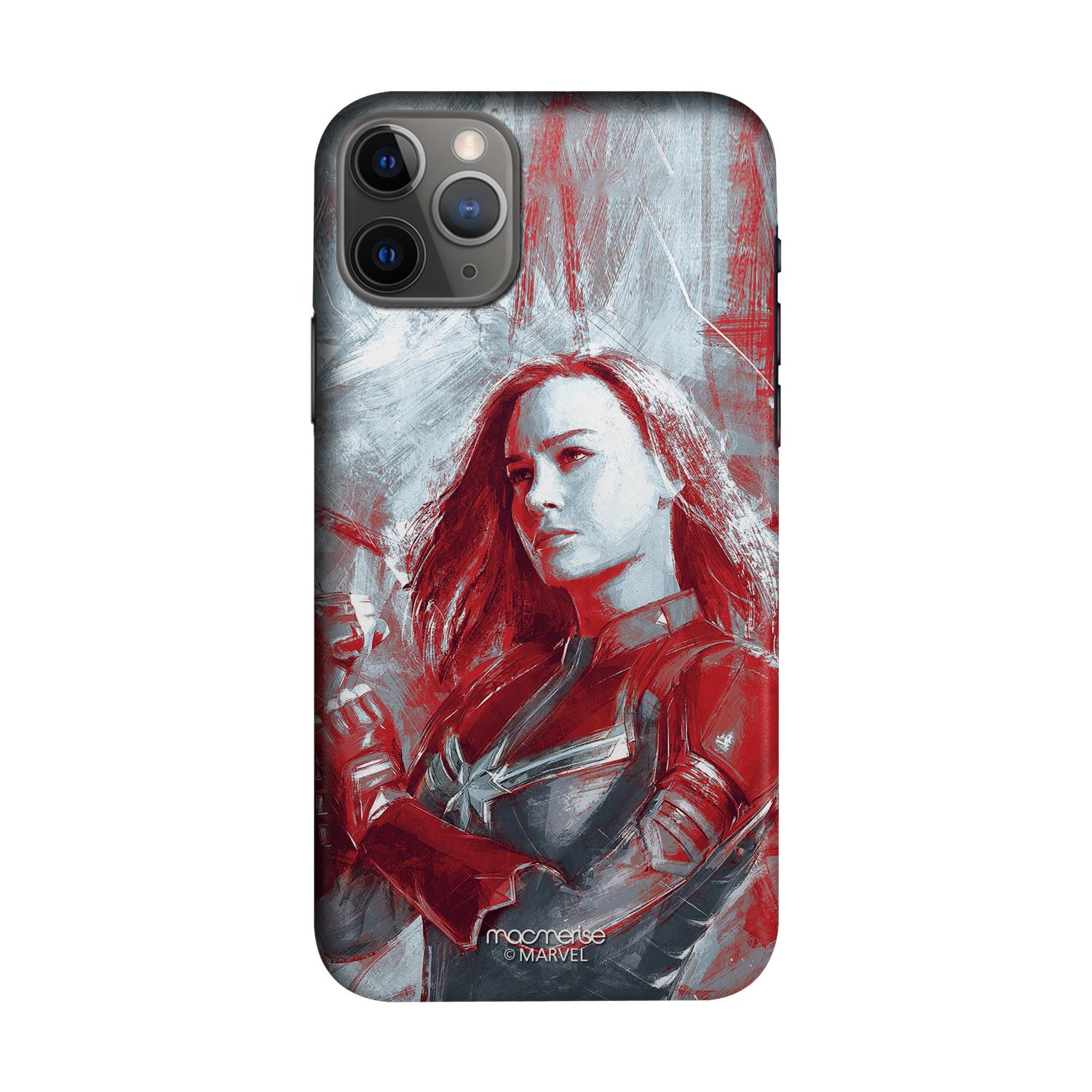 Buy Charcoal Art Capt Marvel - Sleek Phone Case for iPhone 11 Pro Max Online