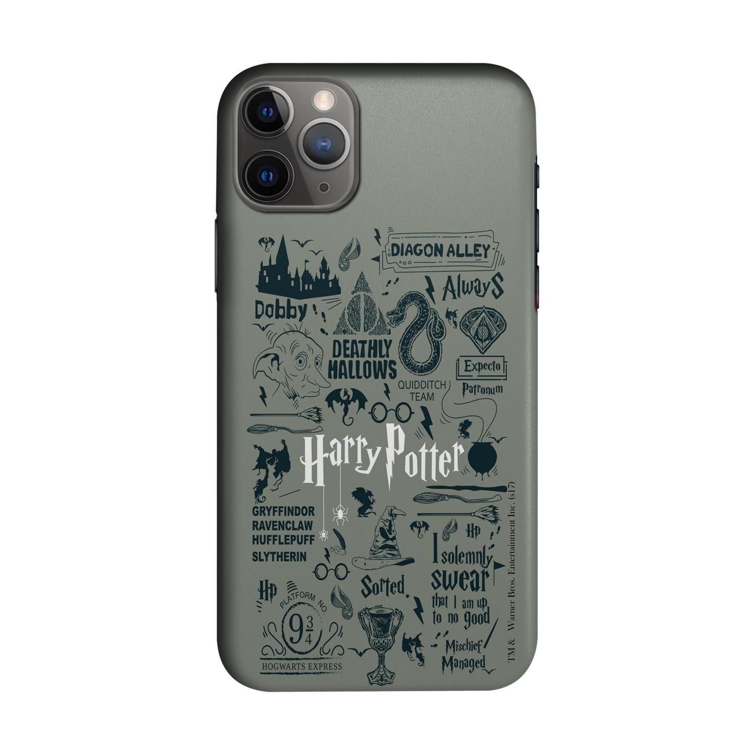 Buy Harry Potter Infographic Grey - Sleek Phone Case for iPhone 11 Pro Max Online