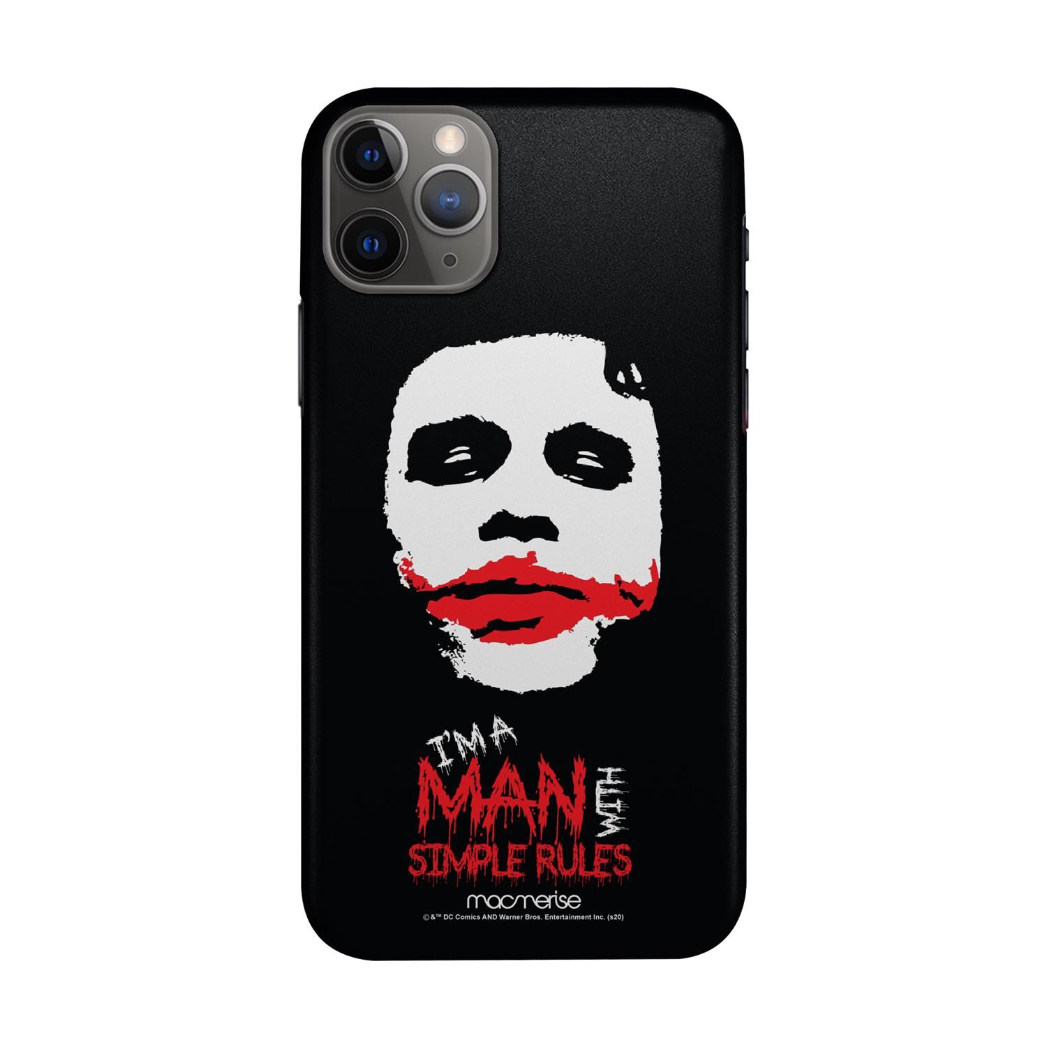 Man With Simple Rules - Sleek Phone Case for iPhone 11 Pro Max