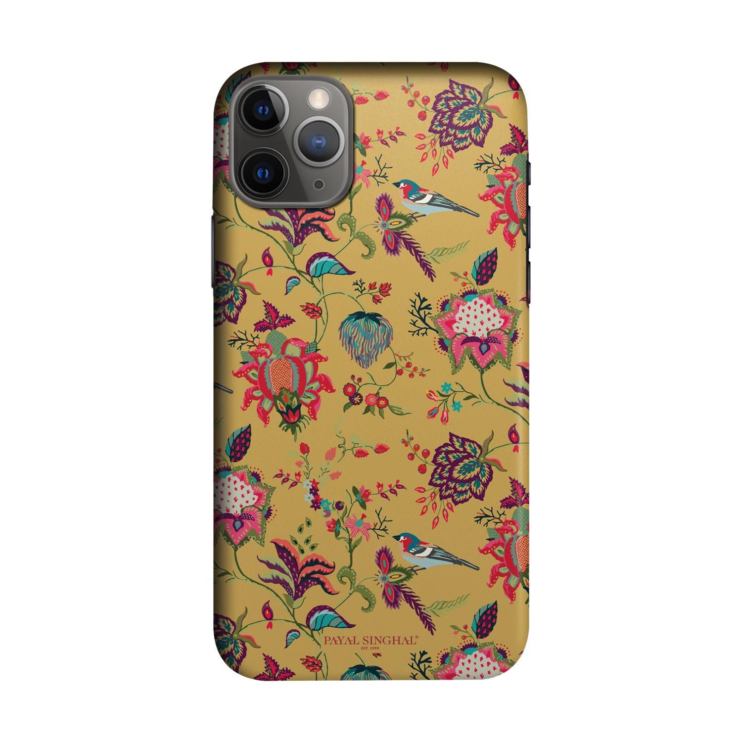 Payal Singhal Chidiya Mustard - Sleek Phone Case for iPhone 11 Pro Max