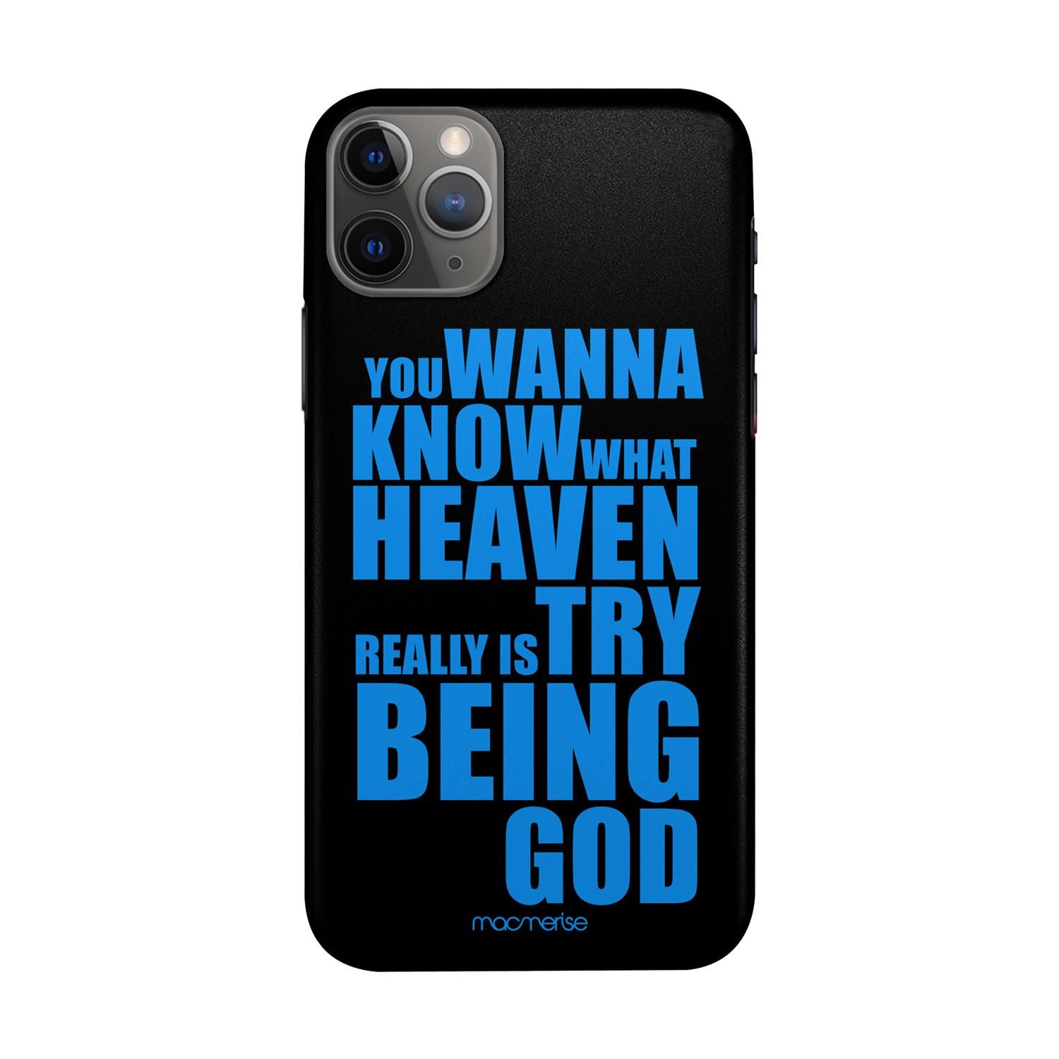 Buy Try Being God Black - Sleek Phone Case for iPhone 11 Pro Max Online