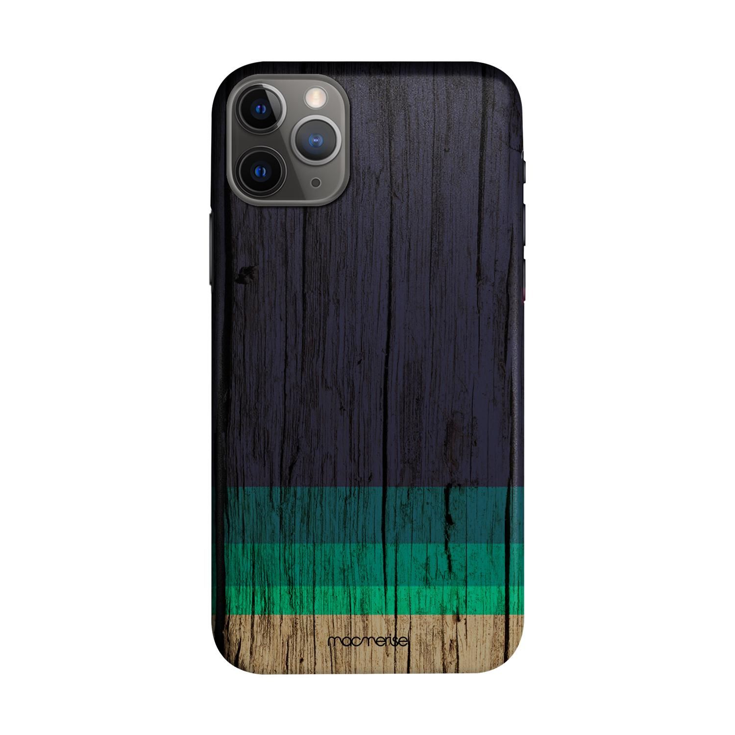 Buy Wood Stripes Blue - Sleek Phone Case for iPhone 11 Pro Online