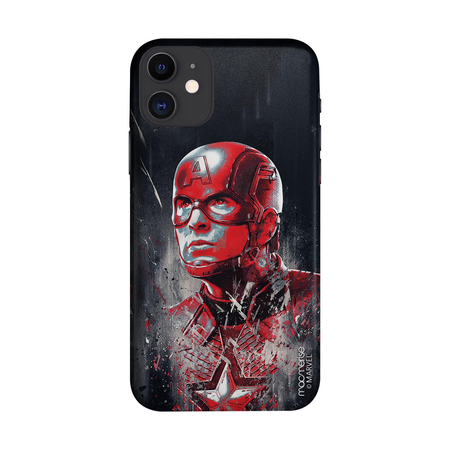 Buy Charcoal Art Captain America - Sleek Phone Case for iPhone 11 Online