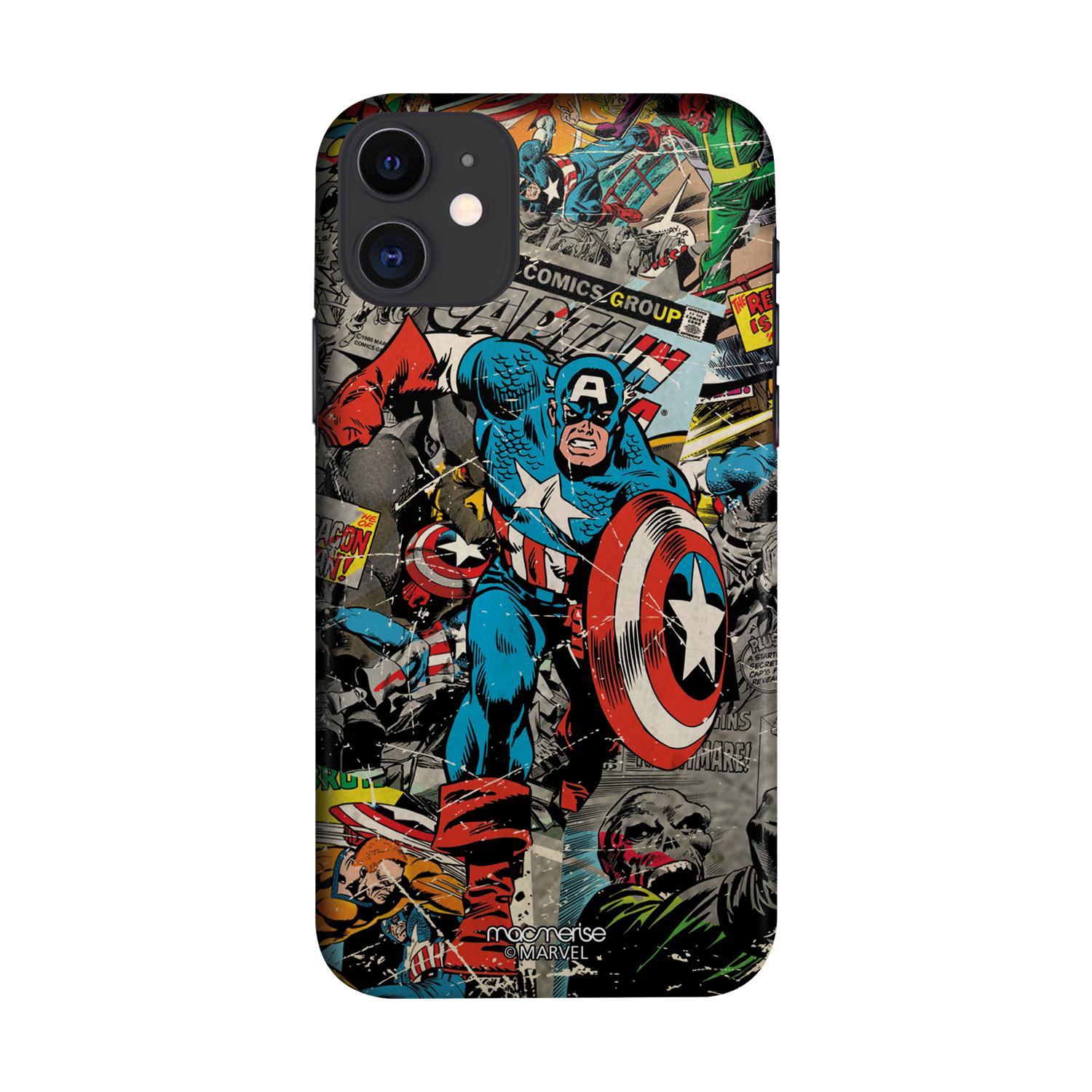 Buy Comic Captain America - Sleek Phone Case for iPhone 11 Online