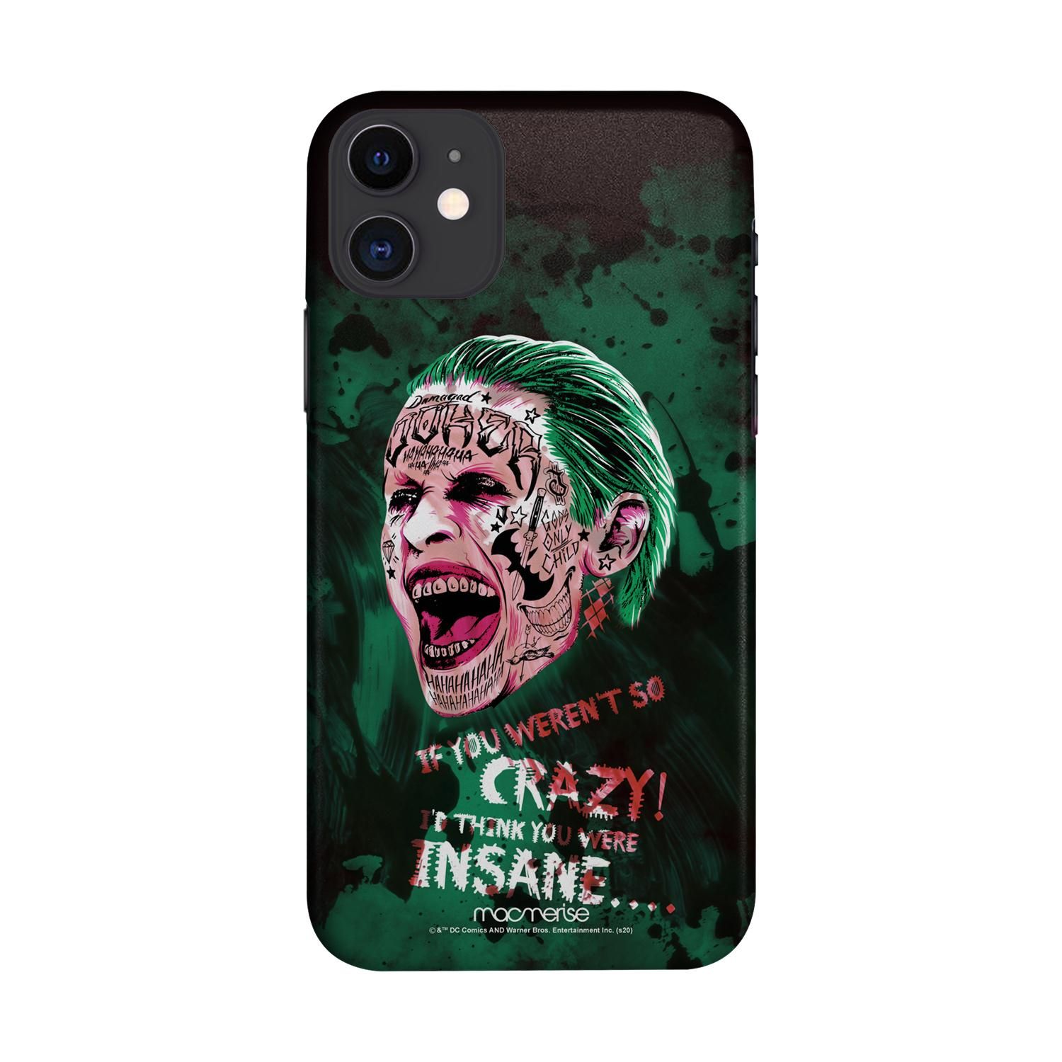 Buy Crazy Insane Joker - Sleek Phone Case for iPhone 11 Online
