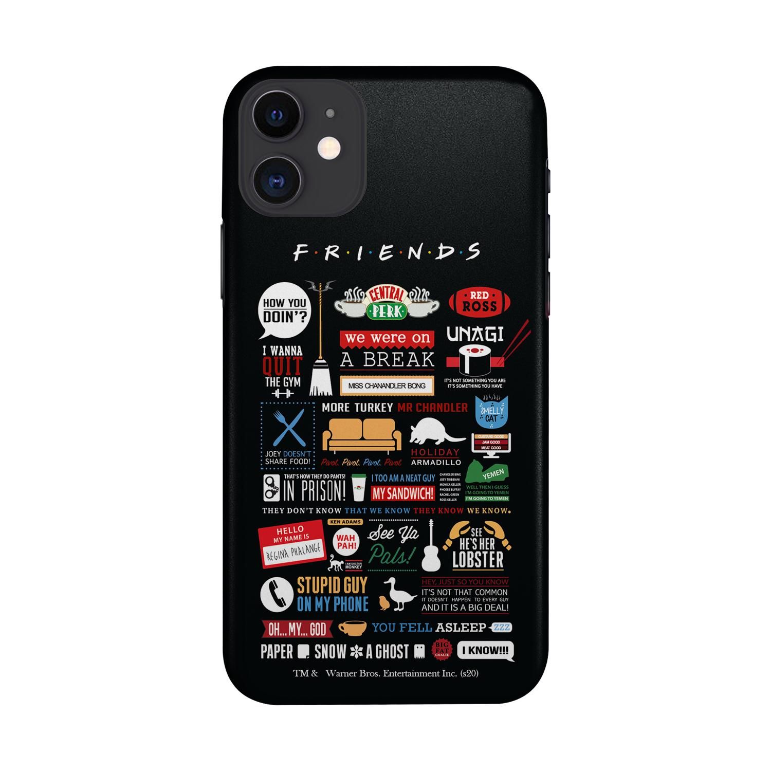 Buy Friends Infographic - Sleek Phone Case for iPhone 11 Online
