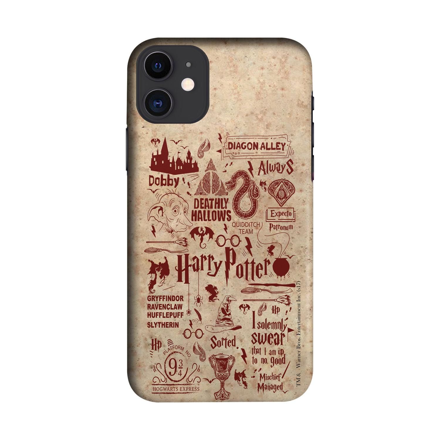 Buy Harry Potter Infographic Red - Sleek Phone Case for iPhone 11 Online