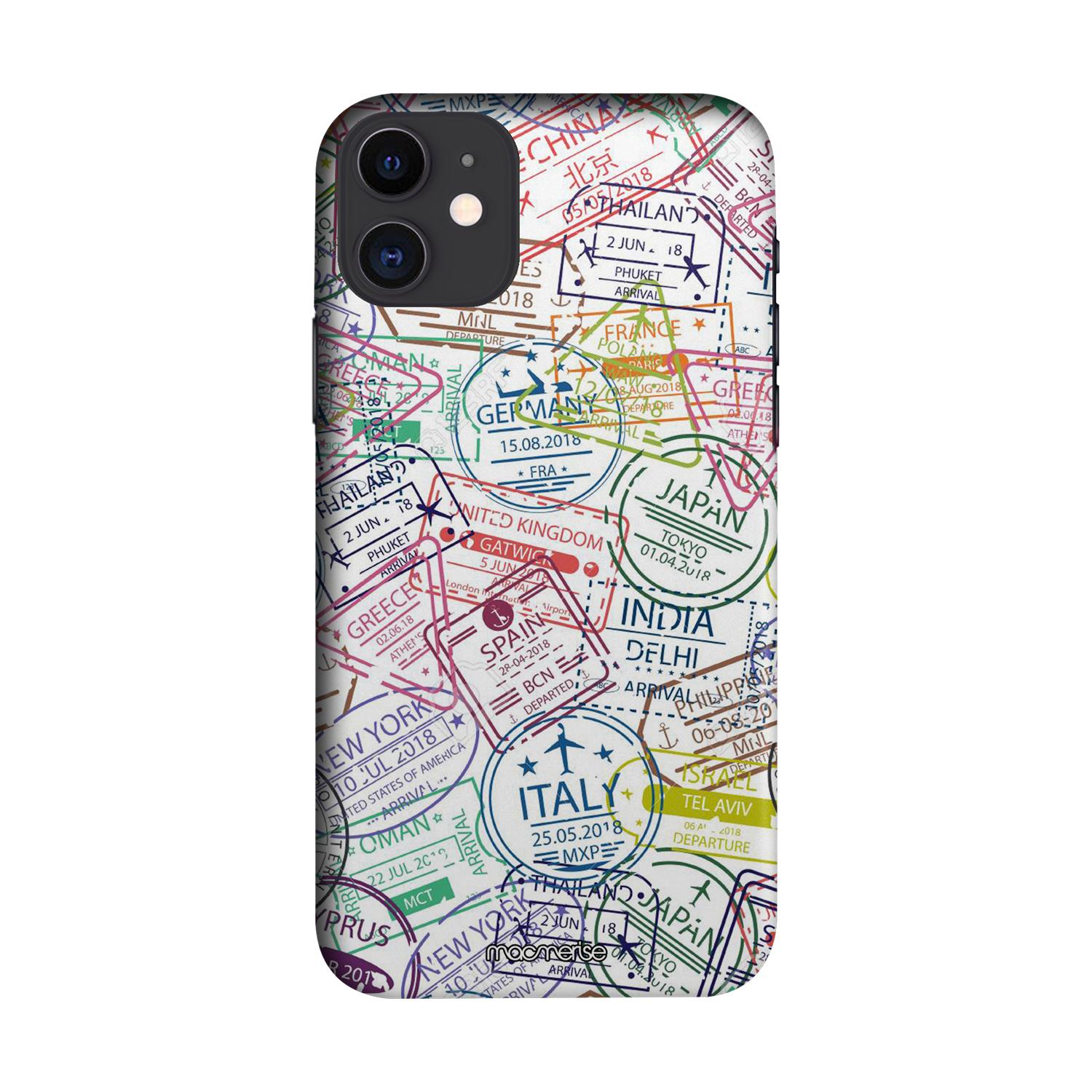 Buy Immigration Stamps Classic - Sleek Phone Case for iPhone 11 Online