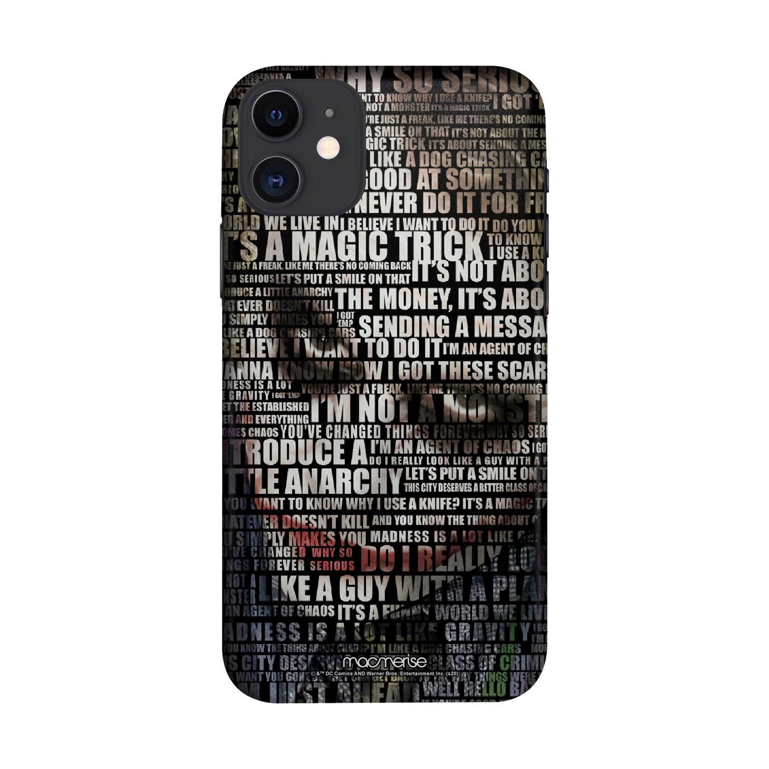 Buy Joker Quotes - Sleek Phone Case for iPhone 11 Online
