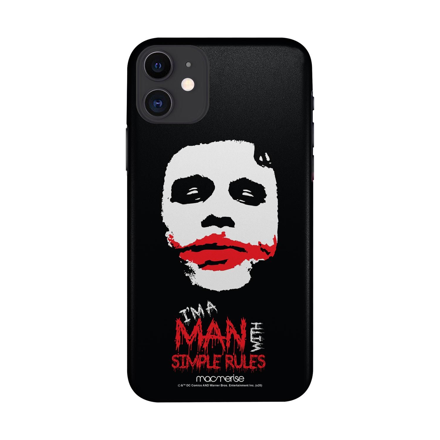 Buy Man With Simple Rules - Sleek Phone Case for iPhone 11 Online