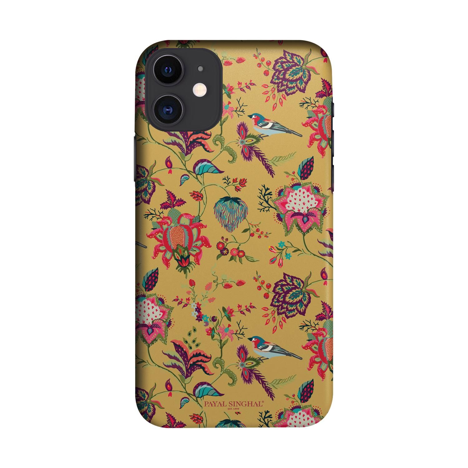 Buy Payal Singhal Chidiya Mustard - Sleek Phone Case for iPhone 11 Online