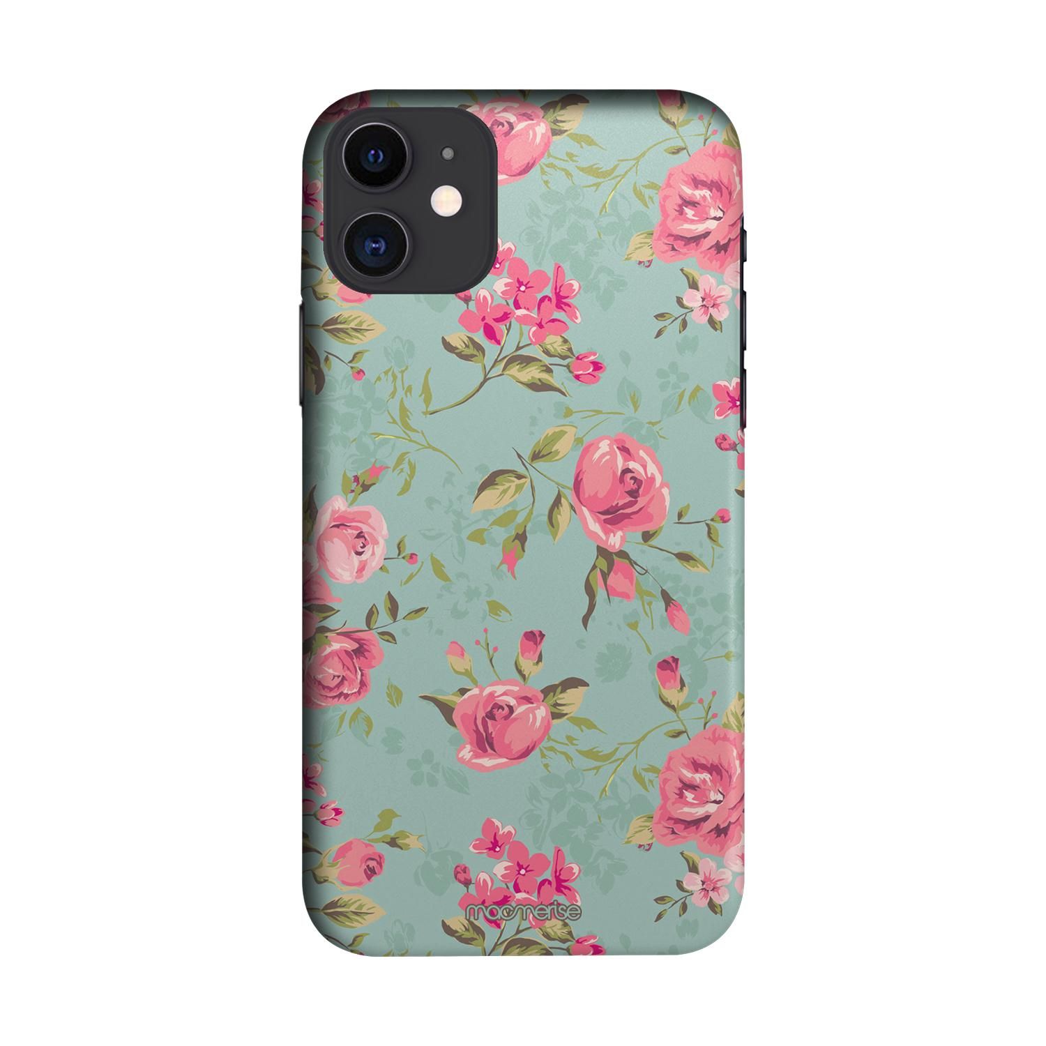 Buy Teal Pink Flowers - Sleek Phone Case for iPhone 11 Online