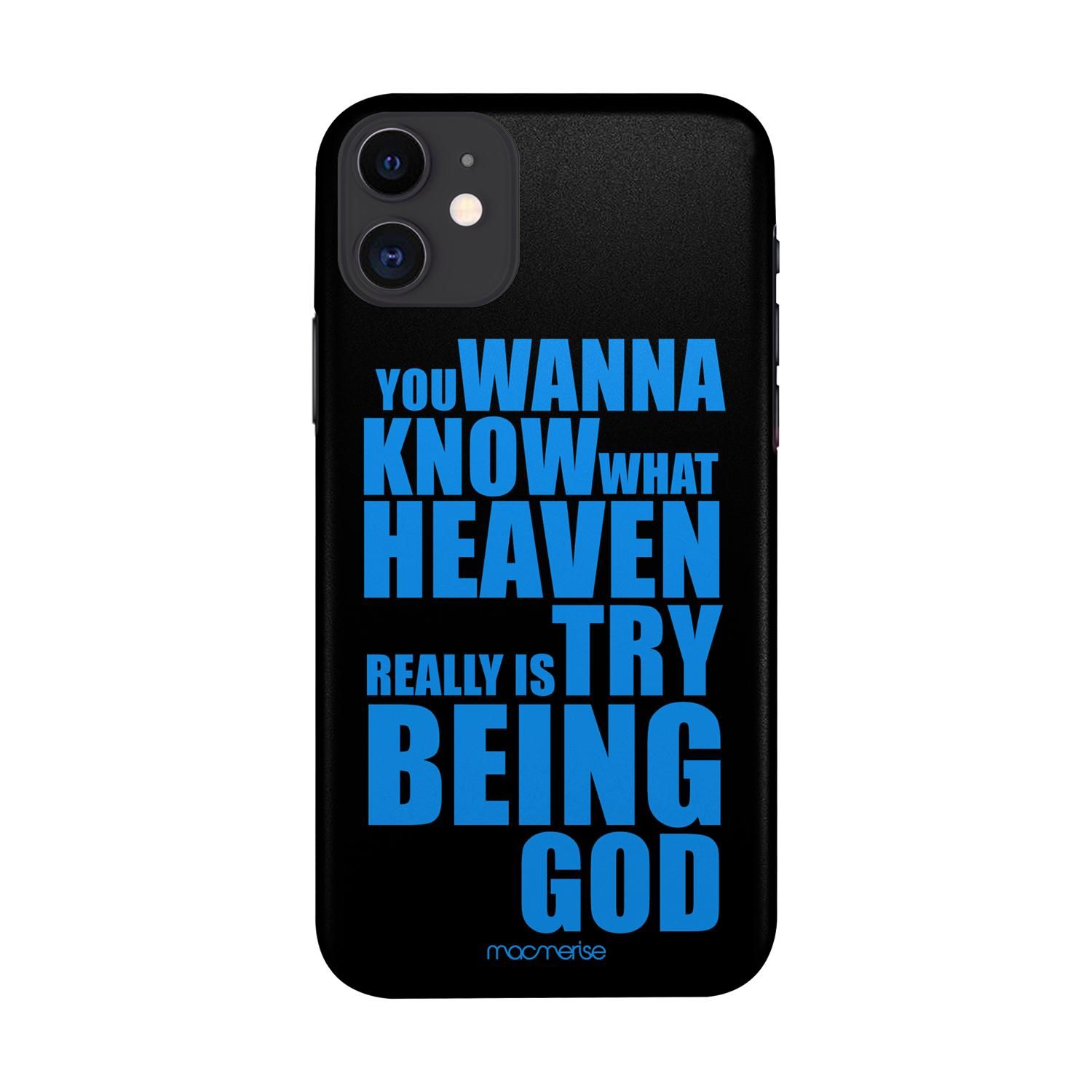 Buy Try Being God Black - Sleek Phone Case for iPhone 11 Online