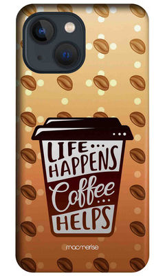 Buy Life Happens Coffee Helps - Sleek Case for iPhone 13 Phone Cases & Covers Online