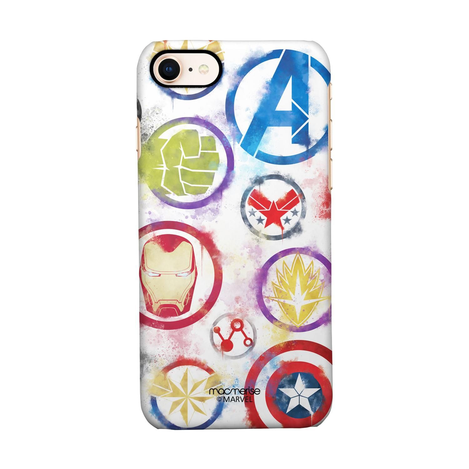 Buy Avengers Icons Graffiti - Sleek Phone Case for iPhone 7 Online