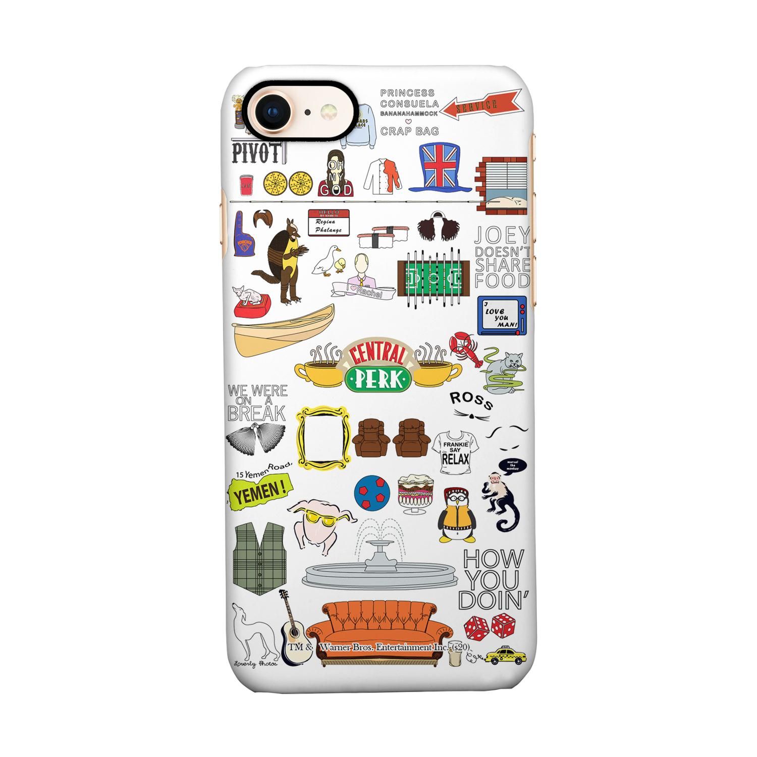 Buy Friends Doodle - Sleek Phone Case for iPhone 7 Online