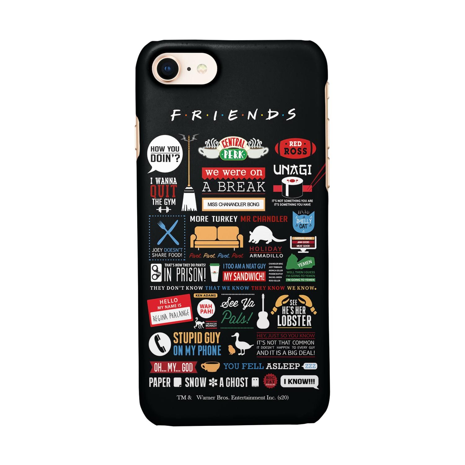 Buy Friends Infographic - Sleek Phone Case for iPhone 7 Online