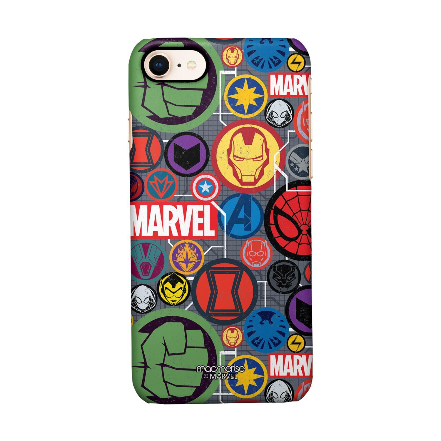 Buy Marvel Iconic Mashup - Sleek Phone Case for iPhone 7 Online