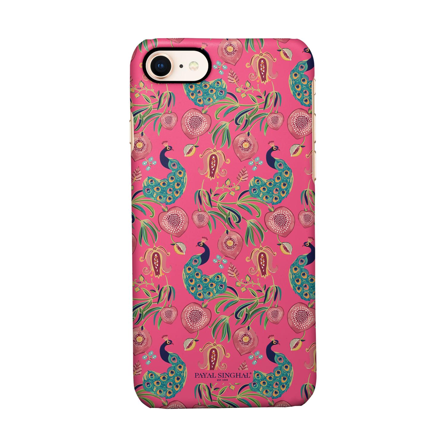 Buy Payal Singhal Anaar and Mor Pink - Sleek Phone Case for iPhone 7 Online