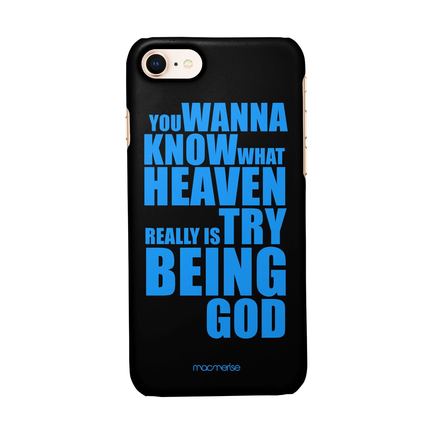 Buy Try Being God Black - Sleek Phone Case for iPhone 7 Online